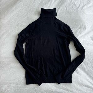 Mango fine knit turtleneck sweater black M